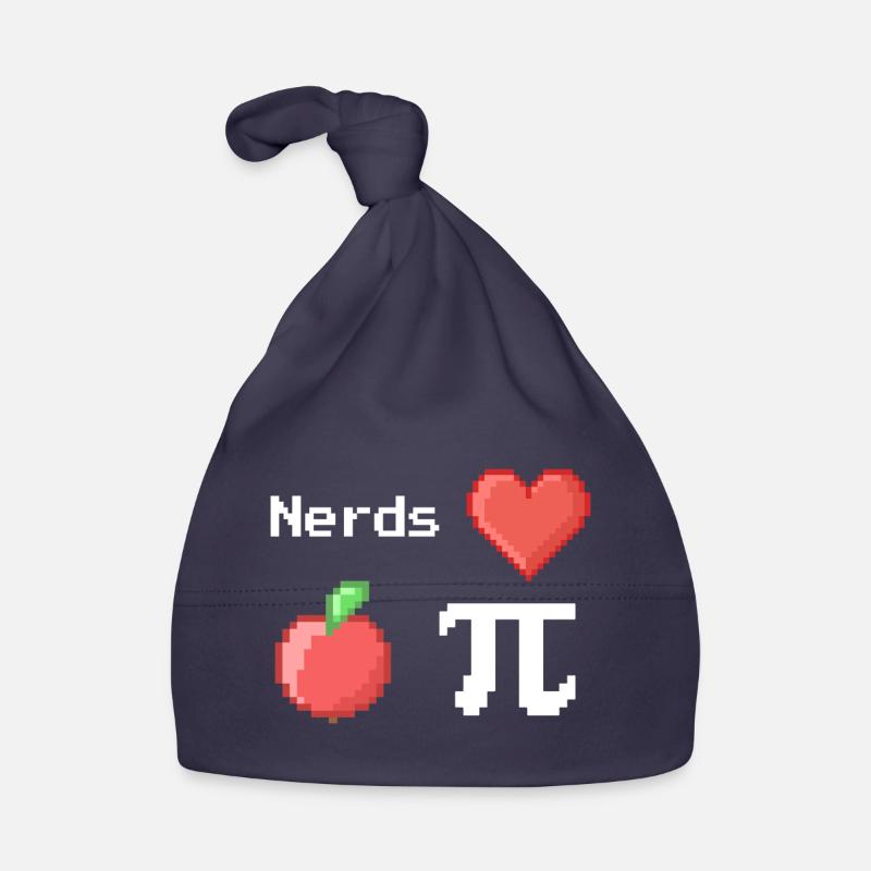 Les nerds adorent Apple Pi Pi Pi Dictons Math Pixel Bonnet bio Bébé