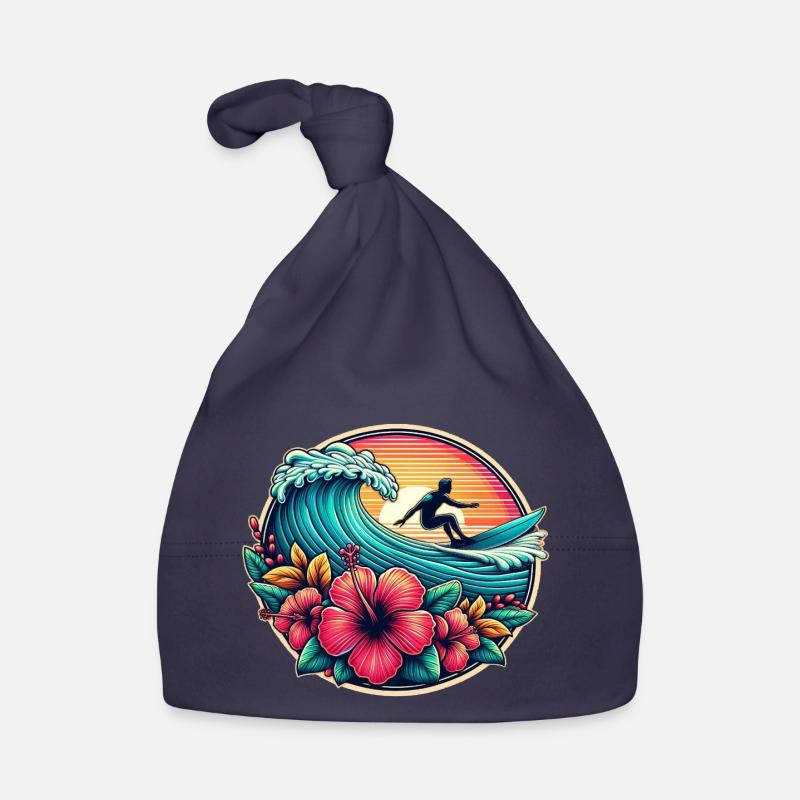 Logo du surfeur 2 Bonnet bio Bébé