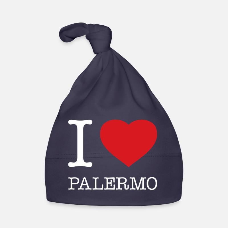 I LOVE PALERMO Baby Bio-Mütze