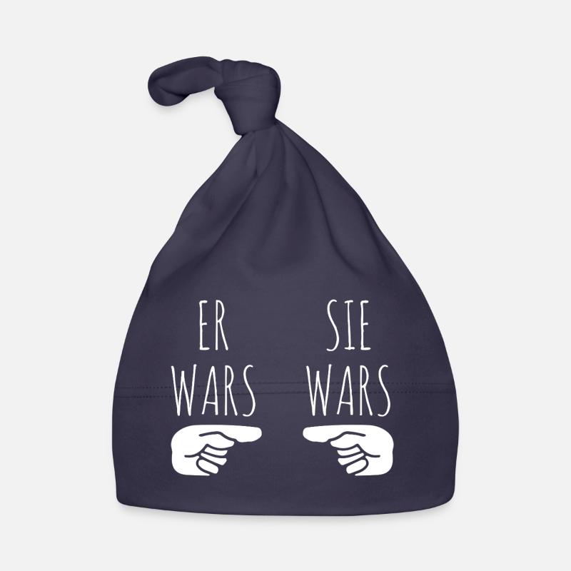 Er wars sie wars Baby Bio-Mütze