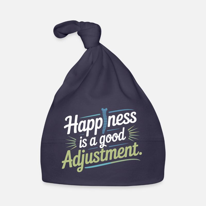 Chiropractor Happiness Is A Good Adjustment  Organic Baby Cap