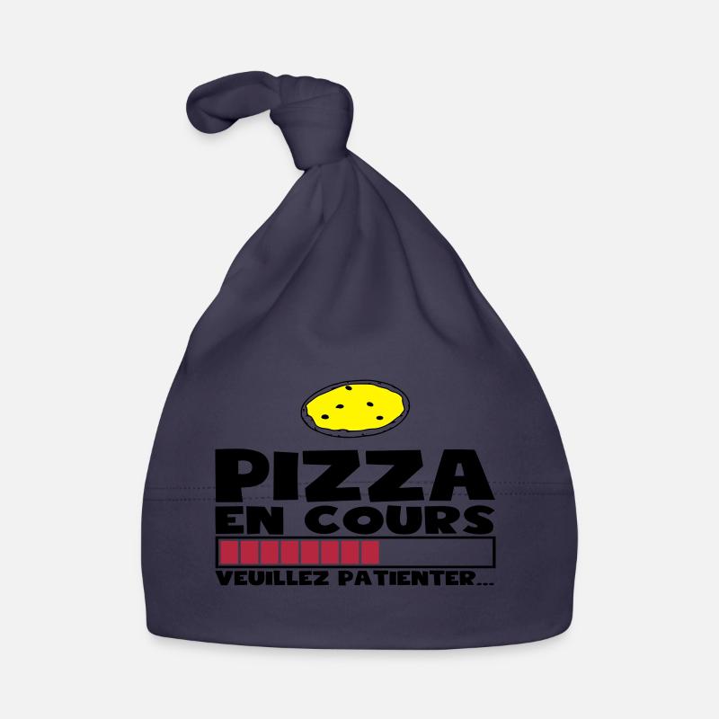 PIZZA EN COURS(+dessin) Bonnet bio Bébé