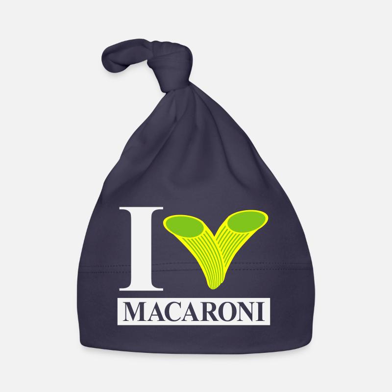 I love macaroni Organic Baby Cap
