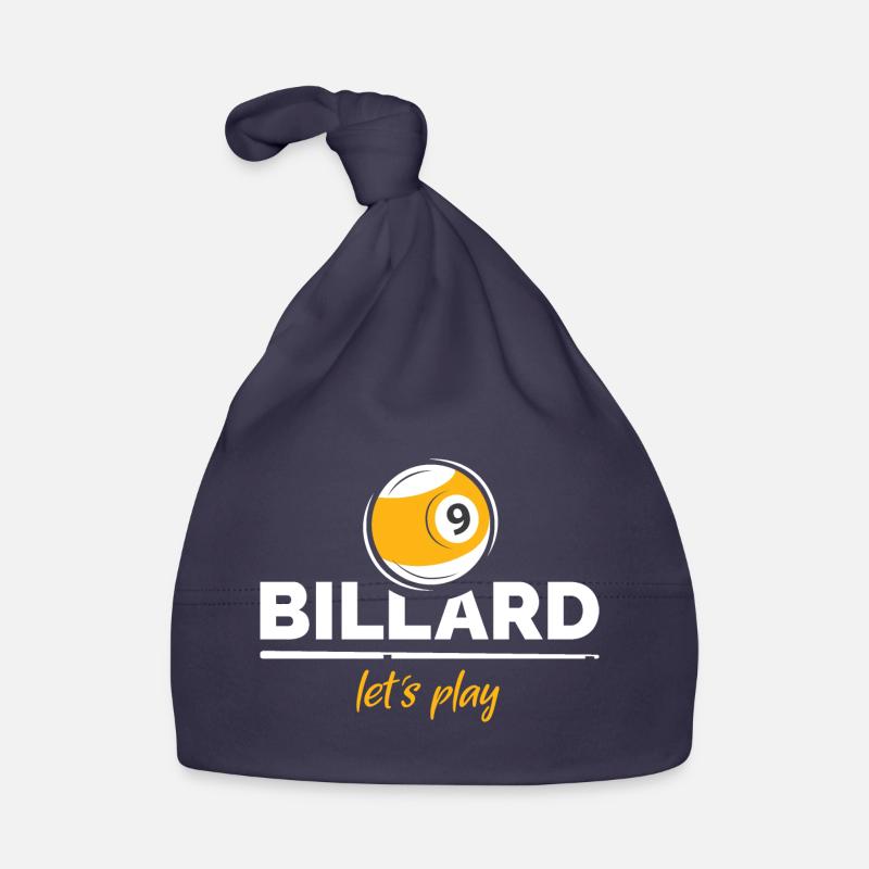 billard pool 9 que ball Logo Verein Team Cup Baby Bio-Mütze