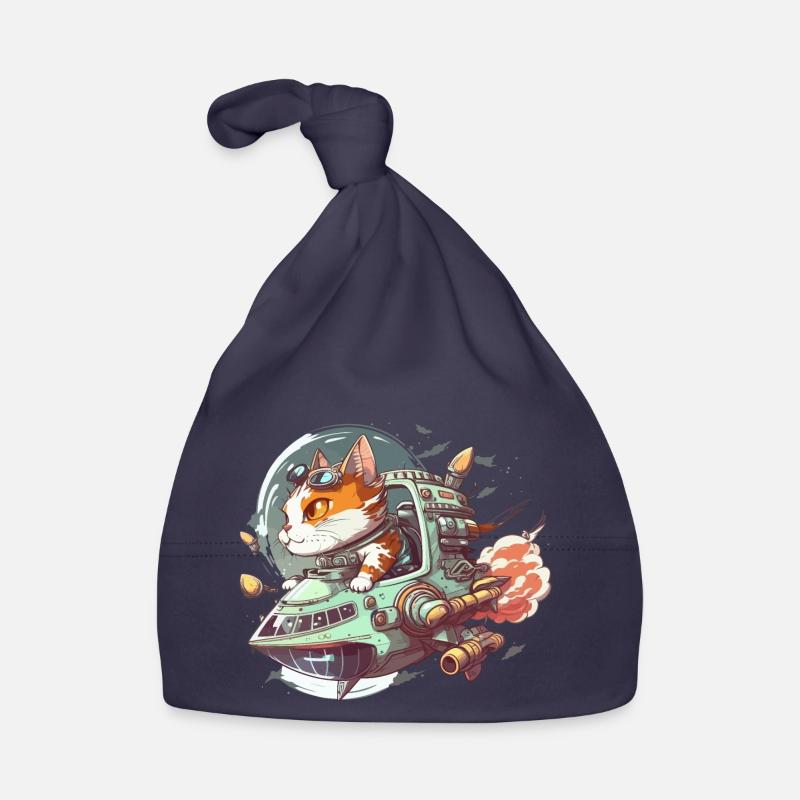 Commandant de chat cosmique Bonnet bio Bébé