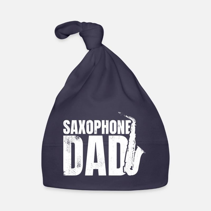 Saxophonist Father Organic Baby Cap