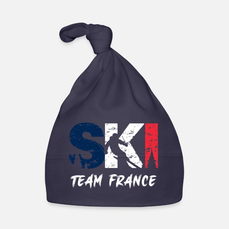 Ski Team Frankreich Emblem Baby Bio-Mütze