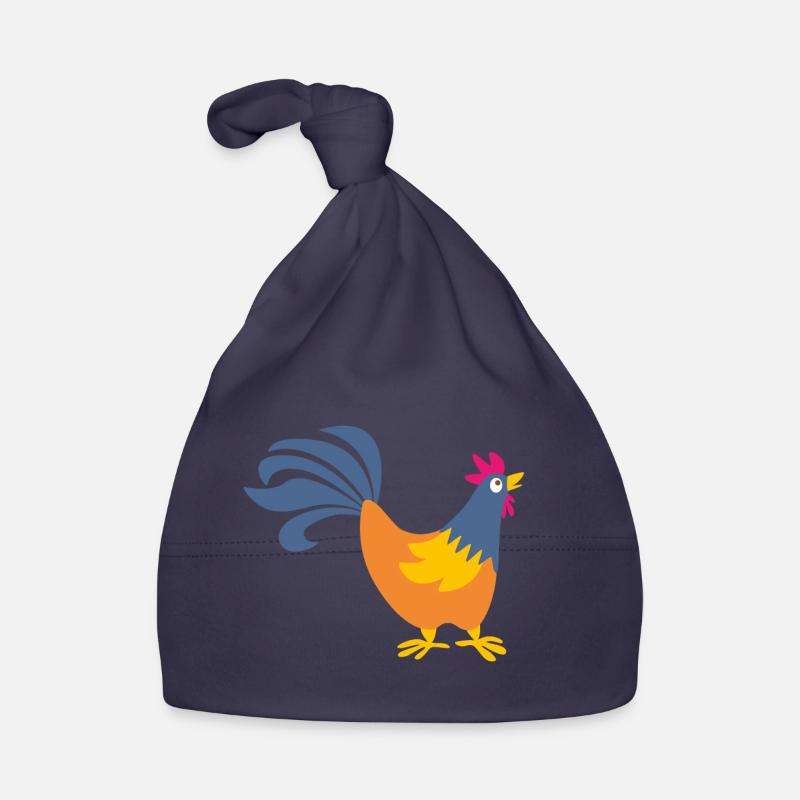 rooster rooster easter farm poultry animals egg Organic Baby Cap
