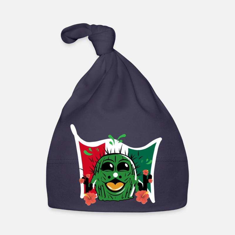 Cactus drôle avec drapeau du Mexique Bonnet bio Bébé