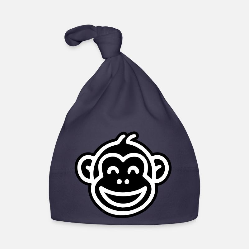 Monkey Head Funny Organic Baby Cap