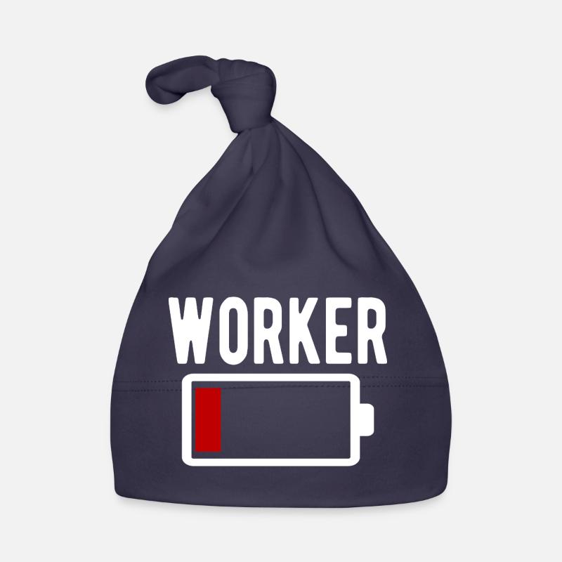 Worker Worker Battery Low Funny Organic Baby Cap