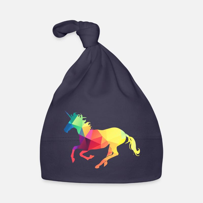 Buntes Einhorn Baby Bio-Mütze