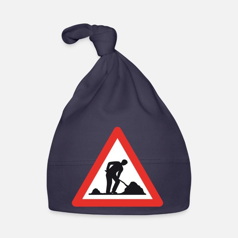 Caution road work! Organic Baby Cap