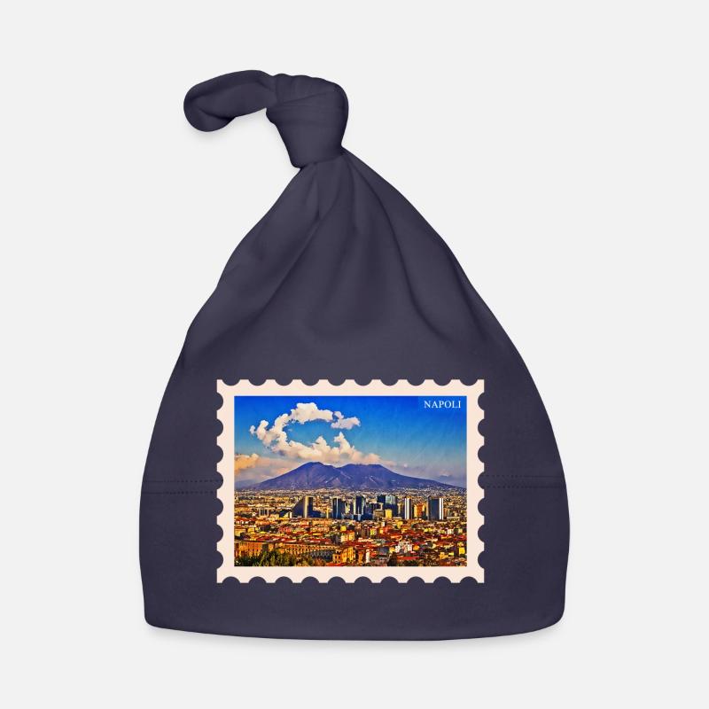 Silhouette de Naples Vesuvio Bonnet bio Bébé