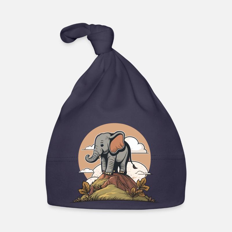 Le roi éléphantesque Bonnet bio Bébé