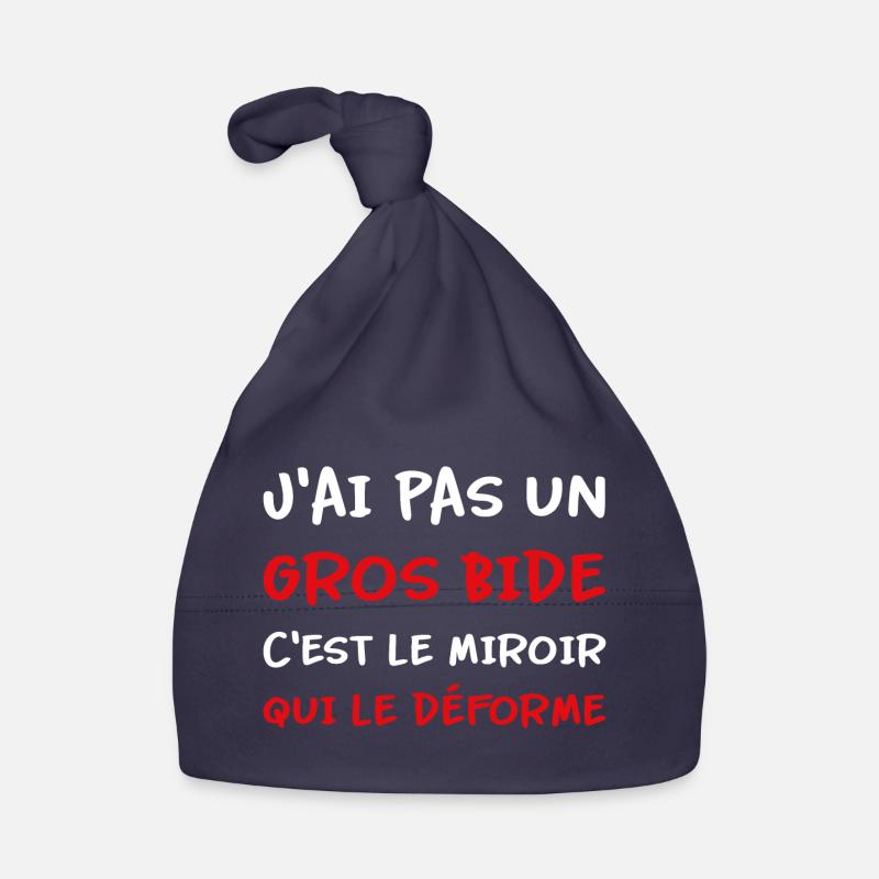 J’ai pas un gros bide c’est le miroir qui déforme Bonnet bio Bébé