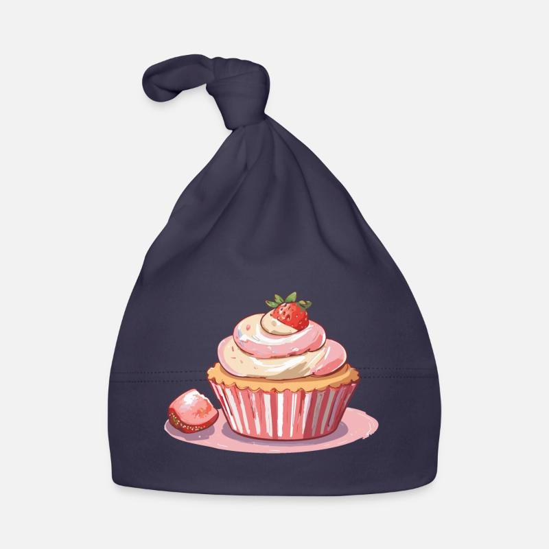 Cupcake Strawberry Baby Bio-Mütze