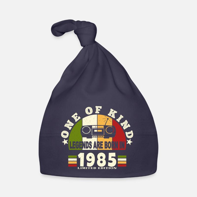 1985 Naissance de légende 1985 né en 1985 annivers - Bonnet bio Bébé - marine