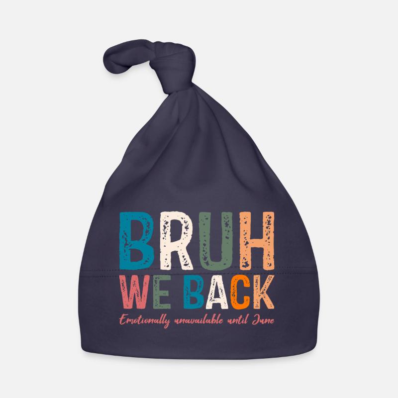 Conception typographique fantaisiste et colorée Bonnet bio Bébé