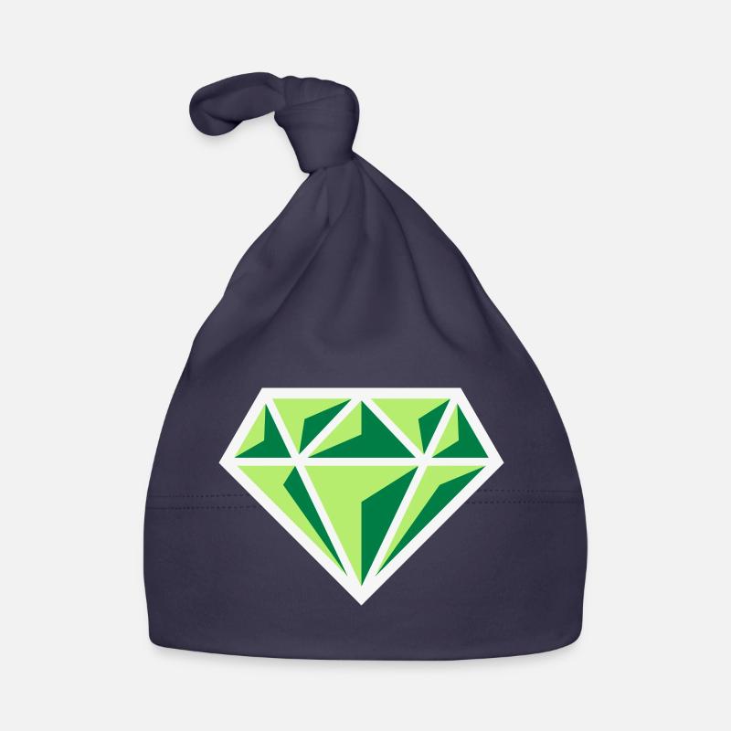 Diamant (pierre précieuse symbole brillant / NEG Gre 3C) Bonnet bio Bébé