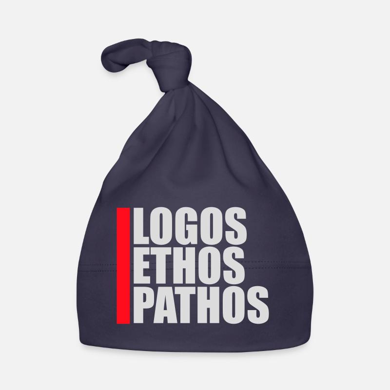 Logos Ethos Pathos Rhetorik Philosophie Student Baby Bio-Mütze