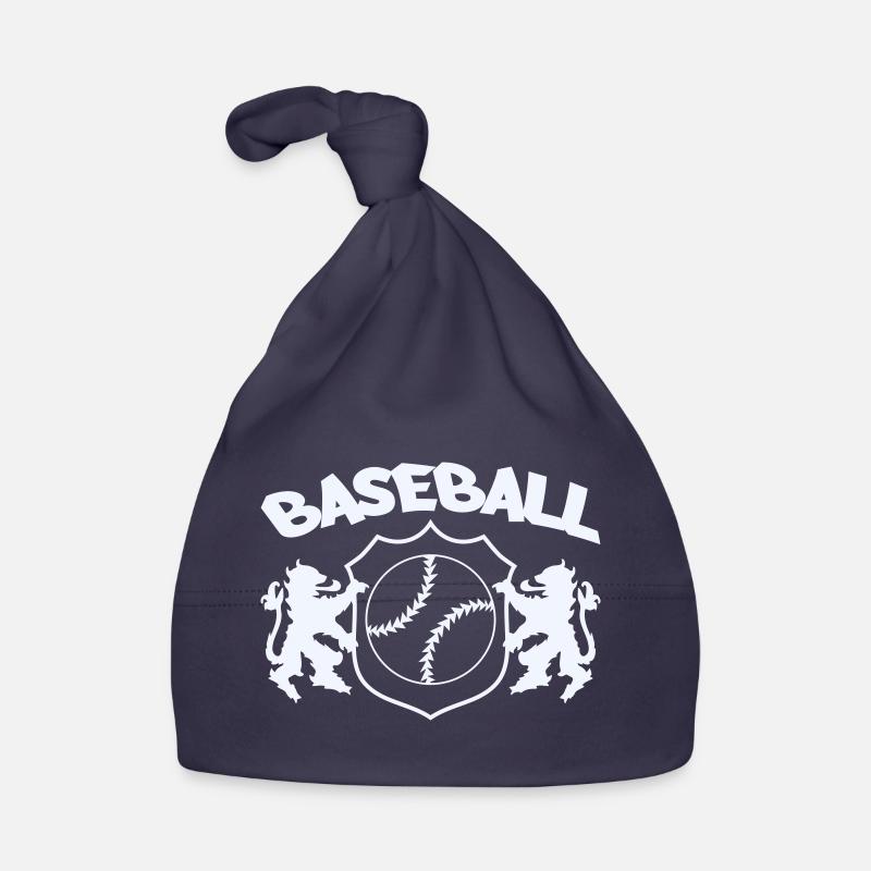 Baseball Crest Organic Baby Cap