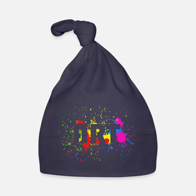 Art - Design abstrait de taches de couleur - Art Bonnet bio Bébé
