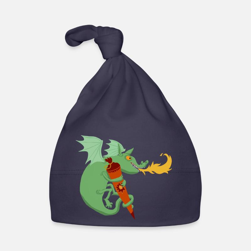 Dragon avec cône d’école Bonnet bio Bébé