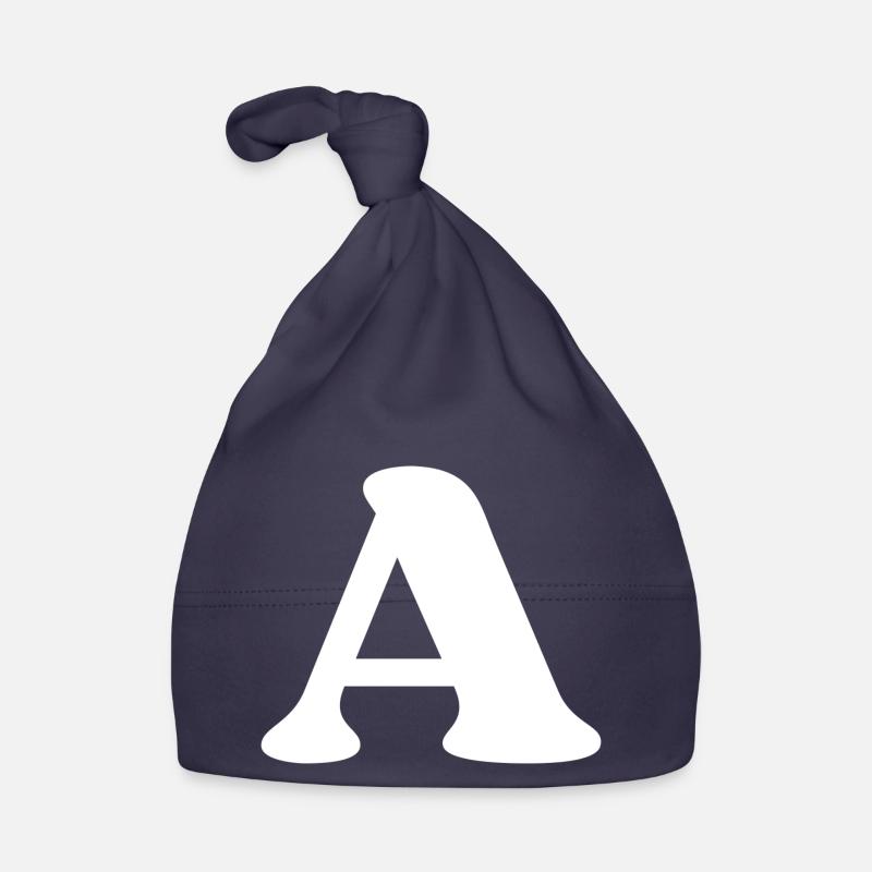 Letter a Organic Baby Cap