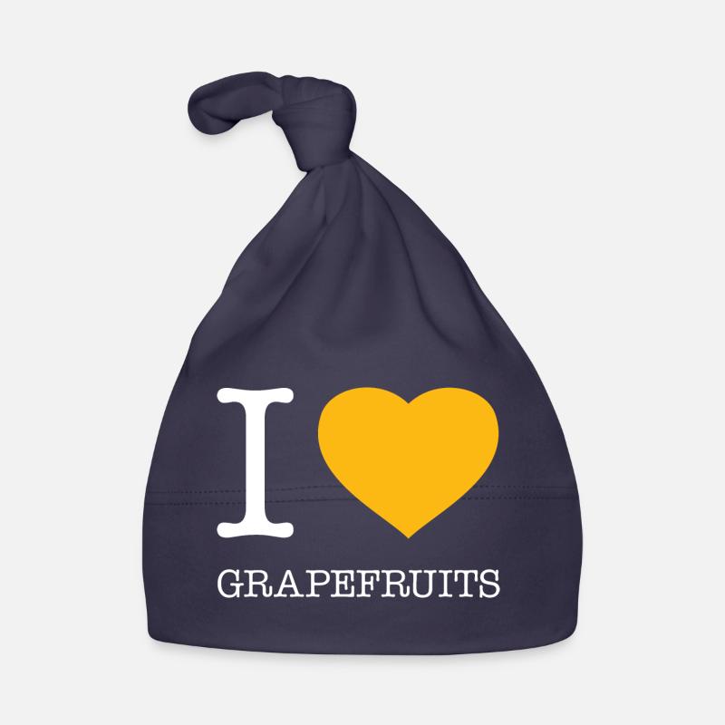 I LOVE GRAPEFRUITS Organic Baby Cap