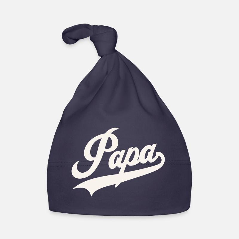 Classic Papa Script Organic Baby Cap
