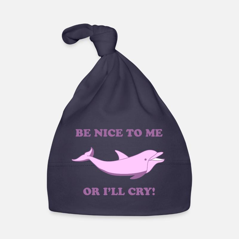 Süßer Delfin – Be Nice to Me or I’ll Cry Baby Bio-Mütze