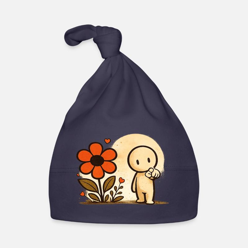 Der kleine Gedanke | Blume Baby Bio-Mütze