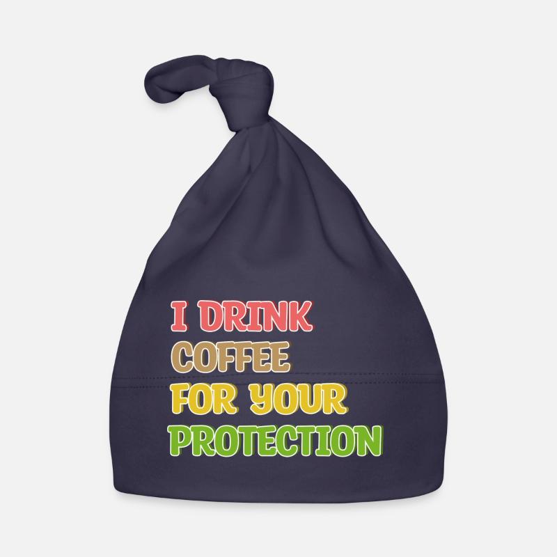 Déclaration de consommation de café Buveur de café humoristique Bonnet bio Bébé