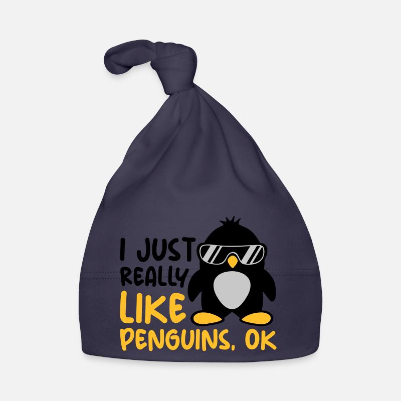 I just like penguins Baby Bio-Mütze