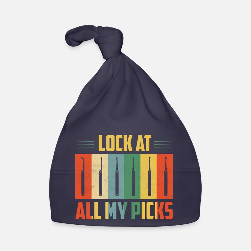 Lock At All My Picks Lockpicker Locksmith Organic Baby Cap