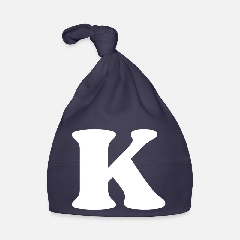 Buchstabe k Baby Bio-Mütze
