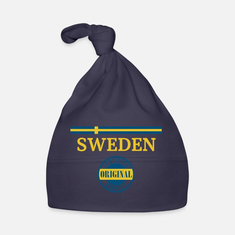 Drapeau de la Suède Bonnet bio Bébé