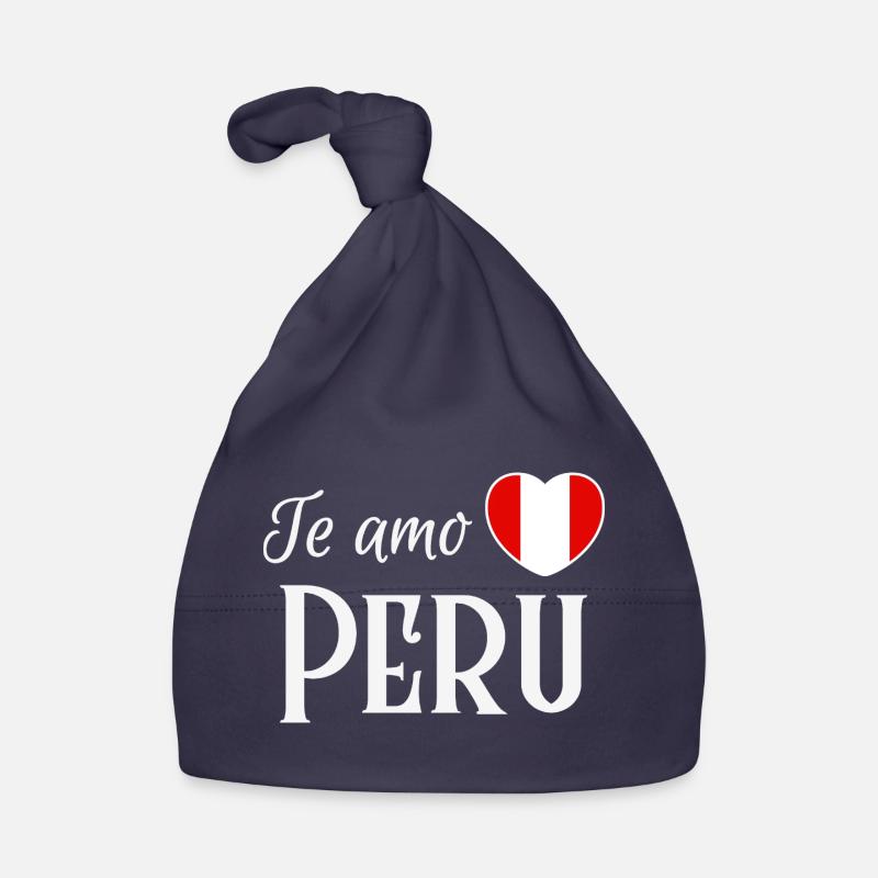 I love you Peru, Peruvian pride Organic Baby Cap