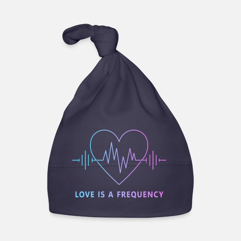 Love Is a Frequency - Herzfrequenz der Liebe Baby Bio-Mütze
