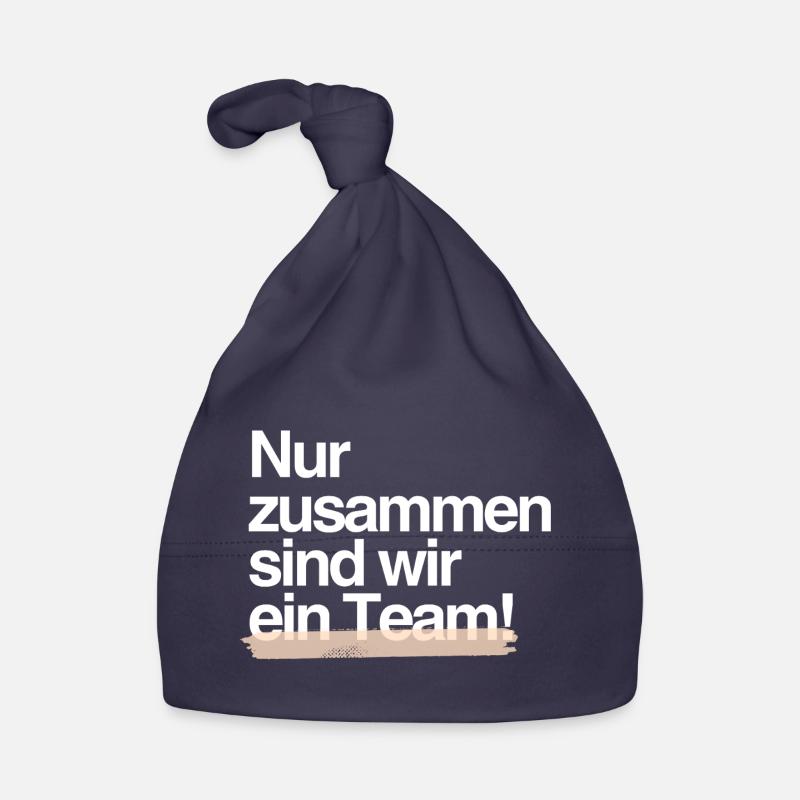 Gemeinsam stark — Teamgeist-Design Baby Bio-Mütze