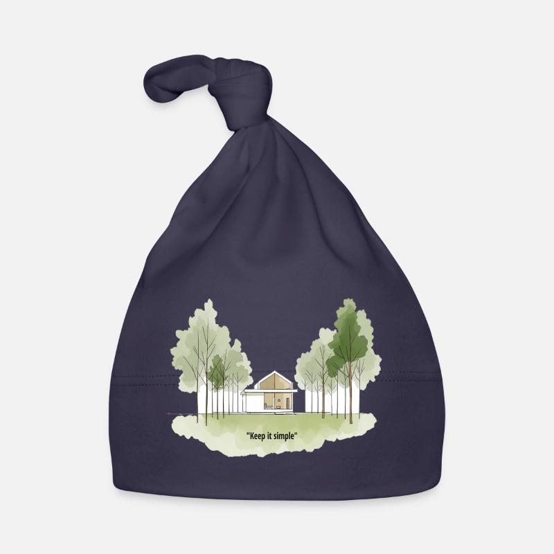 Keep It Simple Cabin Landscape Organic Baby Cap