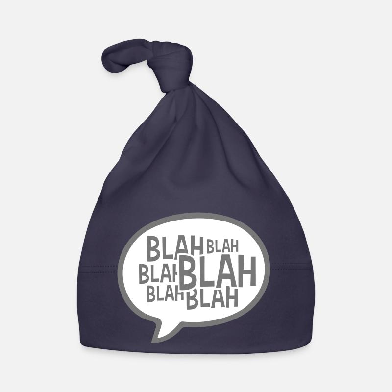 Discorso bolla comico blah Cappellino ecologico per neonato