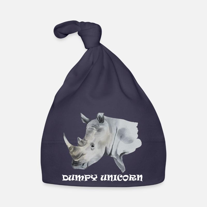 Dumpy Unicorn Plumpes Einhorn Nashorn Rhinozeros Baby Bio-Mütze