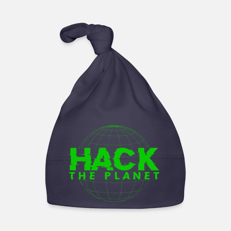 Hack the planet - Pour l’informatique et les pirates informatiques Bonnet bio Bébé
