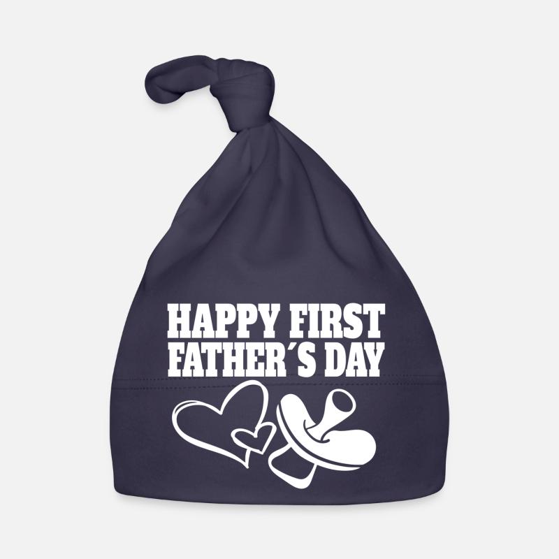 Papa erster Vatertag Geschenk Vater stolzer Dad Baby Bio-Mütze