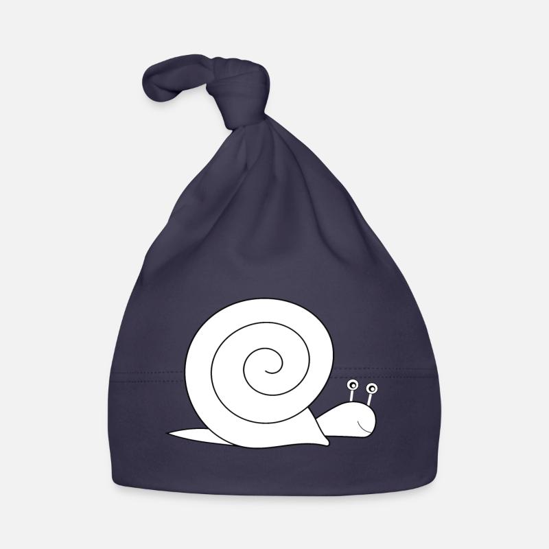 Escargot - Bonnet bio Bébé - marine