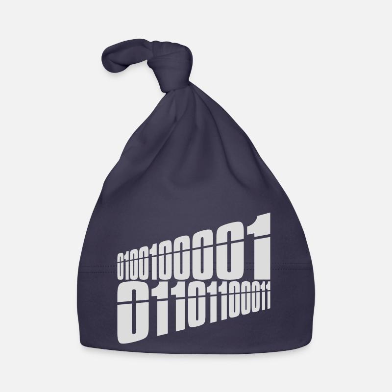 Binary Code Program Language Organic Baby Cap