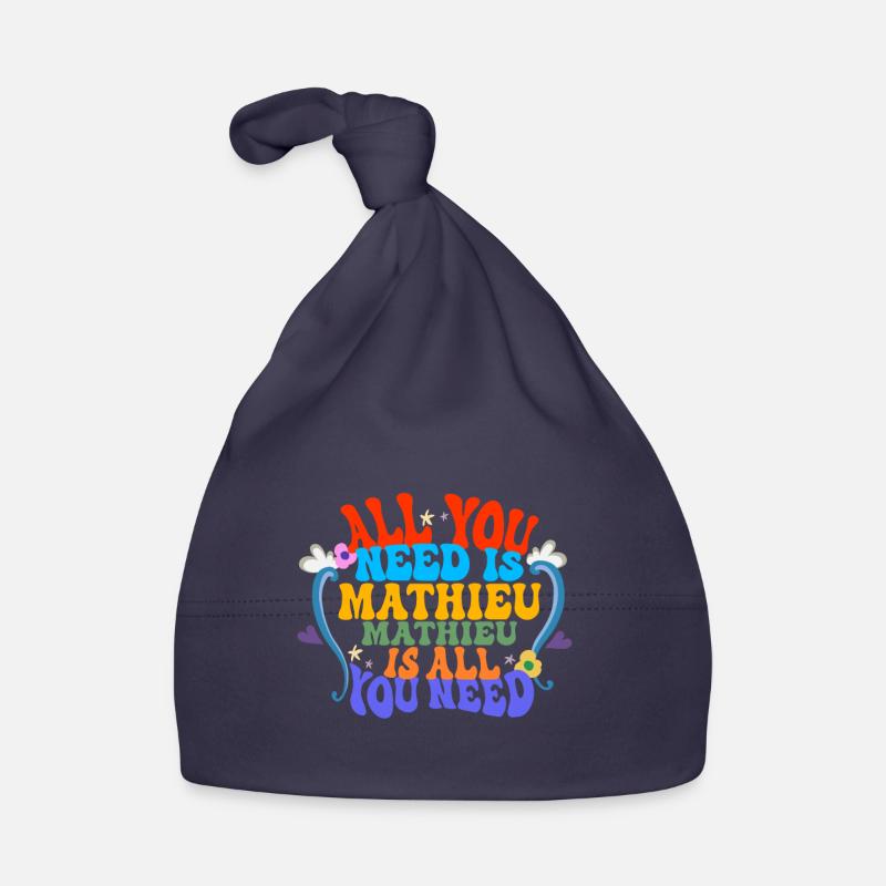 Mathieu - Bonnet bio Bébé - marine