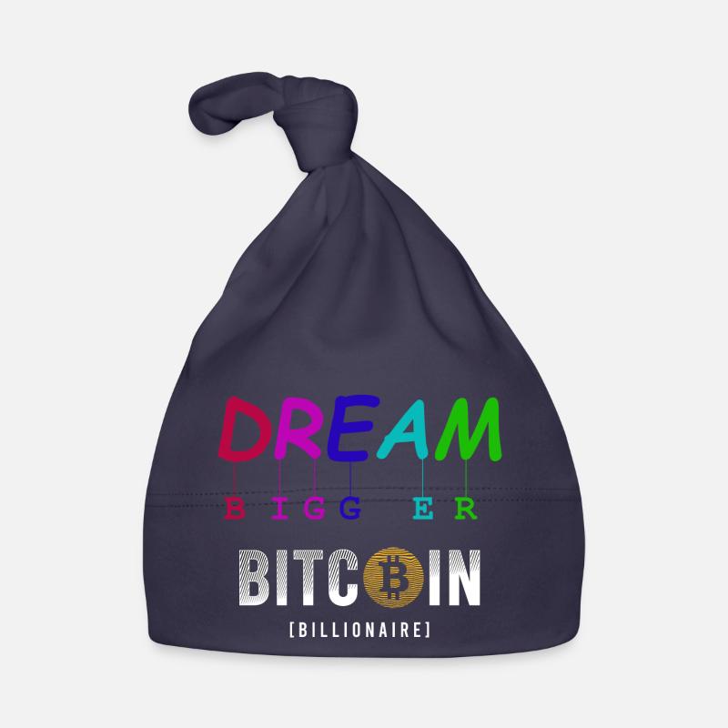 Rêvez plus grand Bitcoin Bonnet bio Bébé